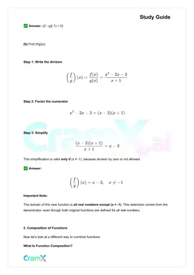 Precalculus - Functions - Page 2 preview image