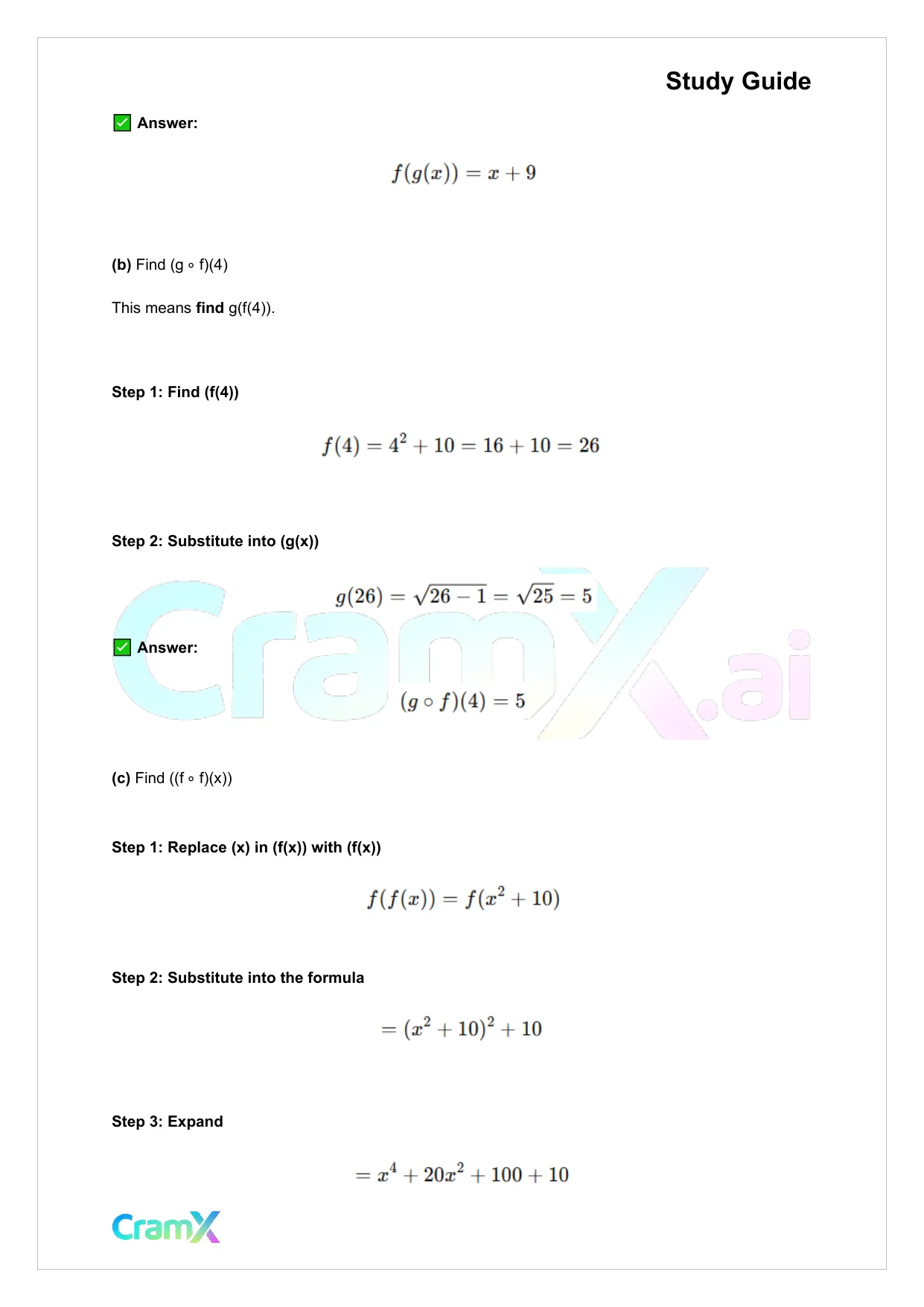 Precalculus - Functions - Page 4 preview image