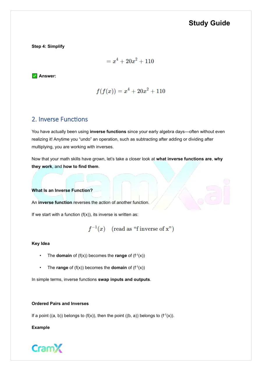 Precalculus - Functions, page 5
