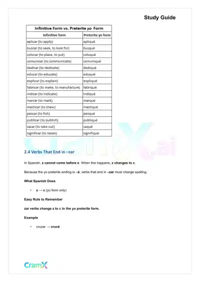 Spanish I - The Preterite Tense - Page 10 preview image
