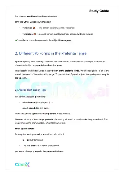 Spanish I - The Preterite Tense - Page 7 preview image