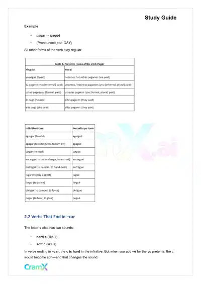 Spanish I - The Preterite Tense - Page 8 preview image