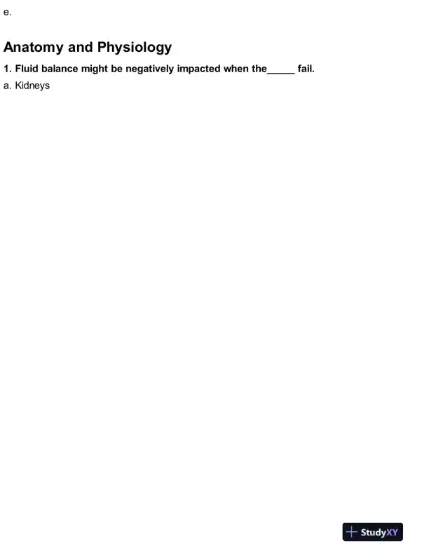 HESI Anatomy and Physiology A2 Exam Testbank With Answers (25 Solved Questions) - Page 1 preview image