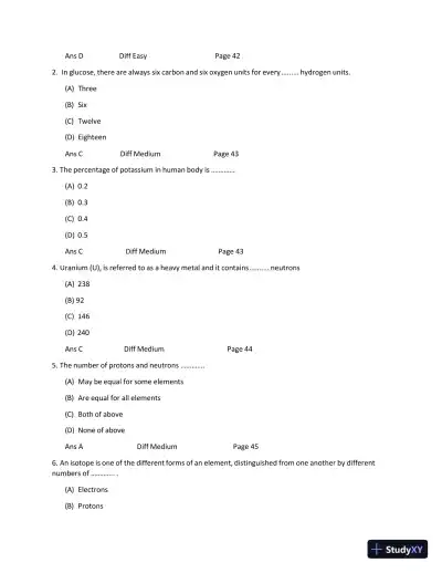 BIO1100 Anatomy and Physiology Openstax Test Bank with Answers (166 Solved Questions) - Page 11 preview image