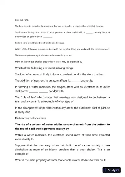 Liberty University BIOL 101 Quiz 2 Complete Solution Correct Answer Key - Page 3 preview image