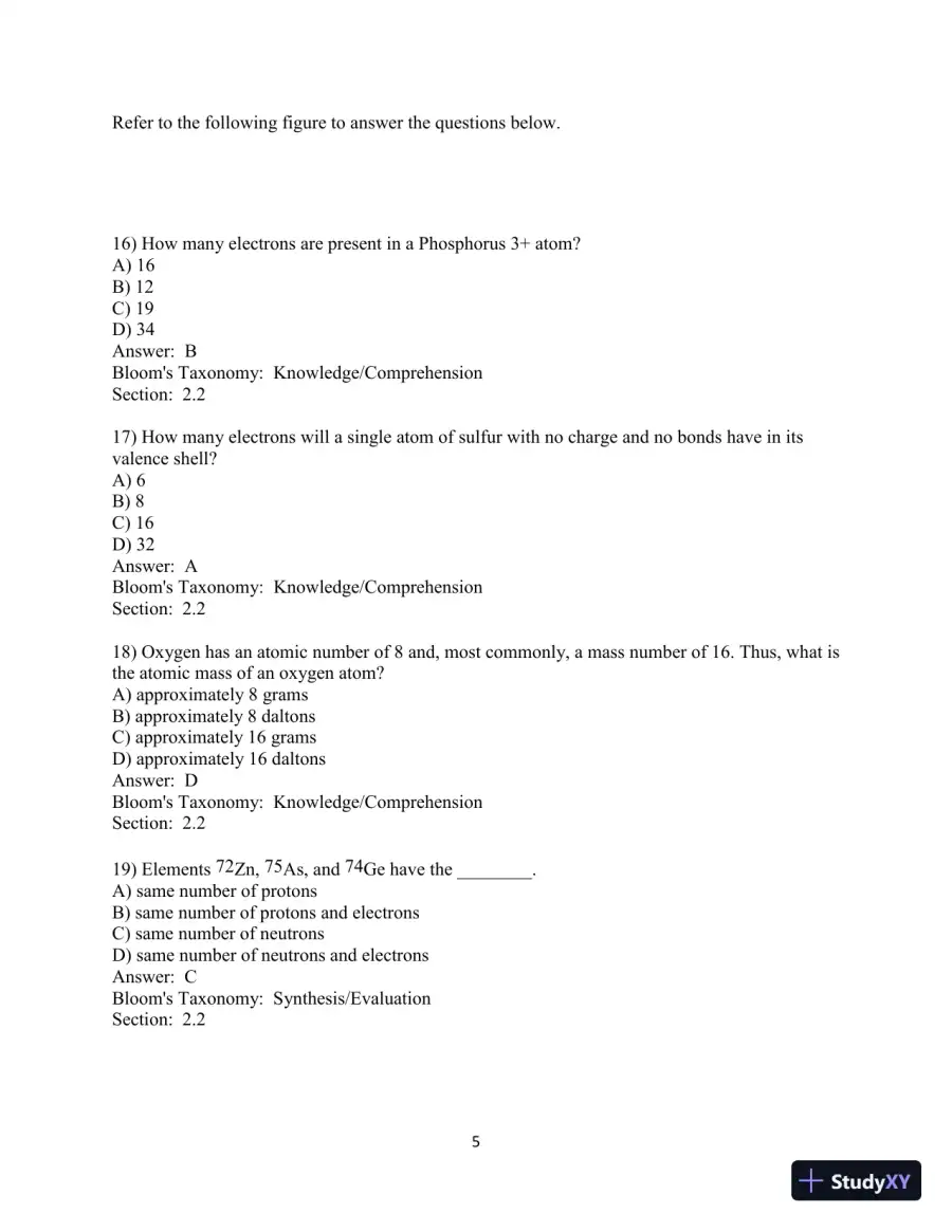 Test Bank For Campbell Biology, 11th Edition, page 23