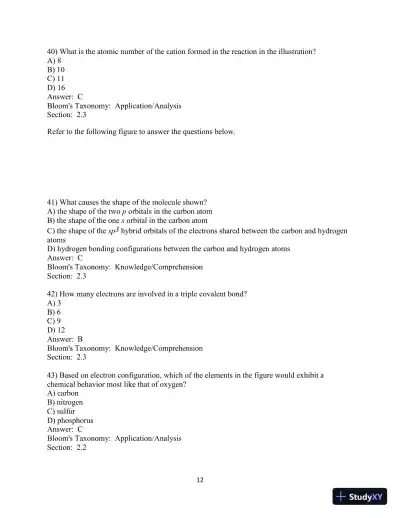 Test Bank For Campbell Biology, 11th Edition - Page 30 preview image