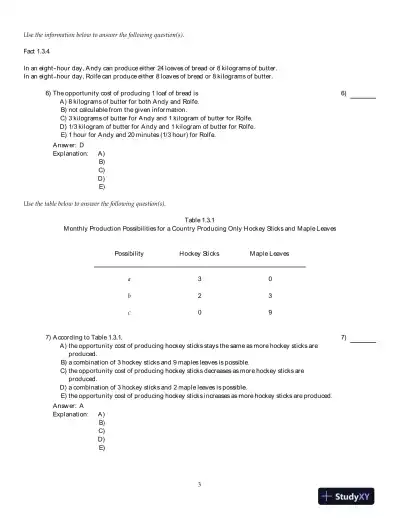 Economics For Life: Smart Choices For All?, 1st Edition Test Bank - Page 4 preview image