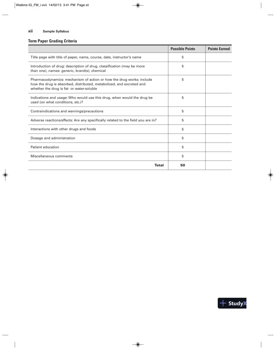 Pharmacology Clear And Simple: A Guide To Drug Classifications And Dosage Calculations , 2nd Edition Solution Manual, page 12