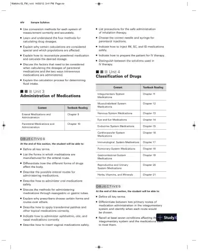 Pharmacology Clear And Simple: A Guide To Drug Classifications And Dosage Calculations , 2nd Edition Solution Manual - Page 14 preview image