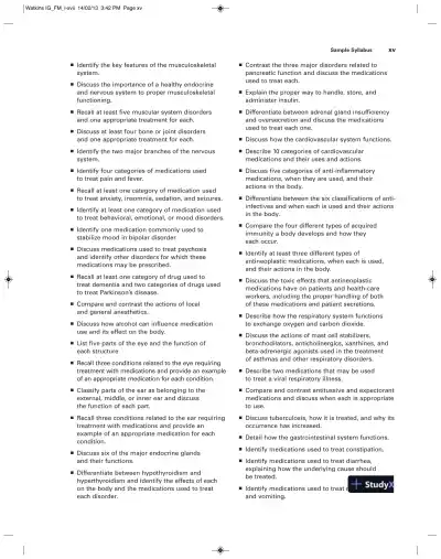 Pharmacology Clear And Simple: A Guide To Drug Classifications And Dosage Calculations , 2nd Edition Solution Manual - Page 15 preview image