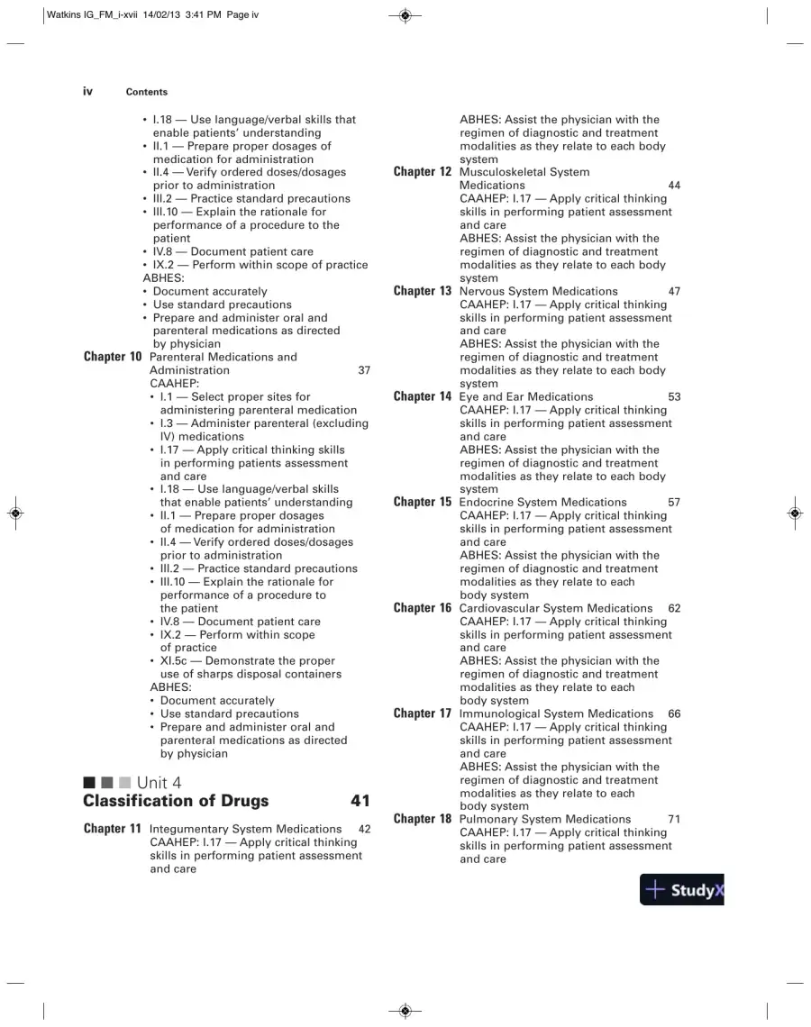 Pharmacology Clear And Simple: A Guide To Drug Classifications And Dosage Calculations , 2nd Edition Solution Manual, page 4