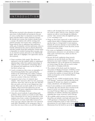 Pharmacology Clear And Simple: A Guide To Drug Classifications And Dosage Calculations , 2nd Edition Solution Manual - Page 6 preview image