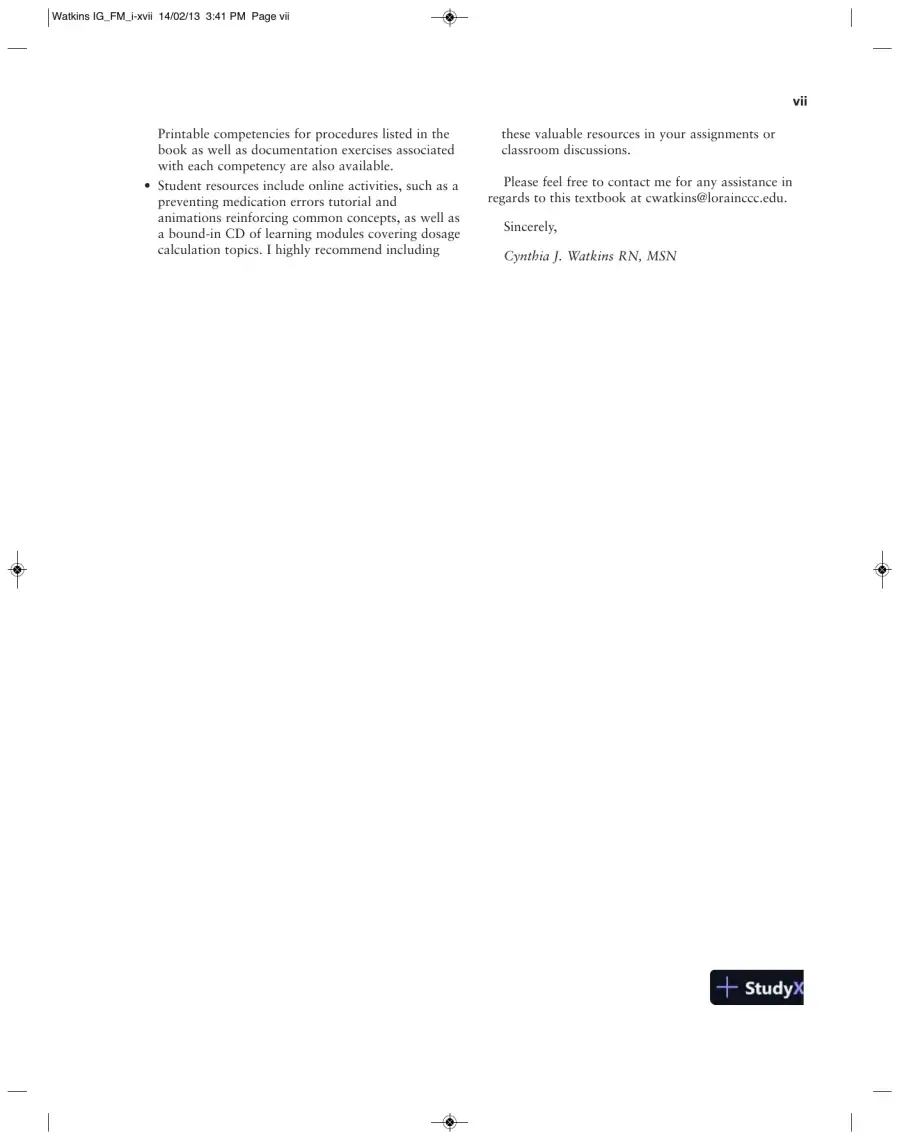 Pharmacology Clear And Simple: A Guide To Drug Classifications And Dosage Calculations , 2nd Edition Solution Manual, page 7