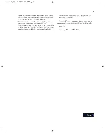 Pharmacology Clear And Simple: A Guide To Drug Classifications And Dosage Calculations , 2nd Edition Solution Manual - Page 7 preview image