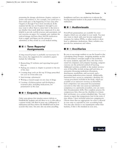 Pharmacology Clear And Simple: A Guide To Drug Classifications And Dosage Calculations , 2nd Edition Solution Manual - Page 9 preview image