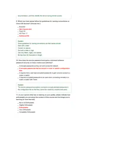 CCNA 1 Chapter 2 Exam - Page 4 preview image