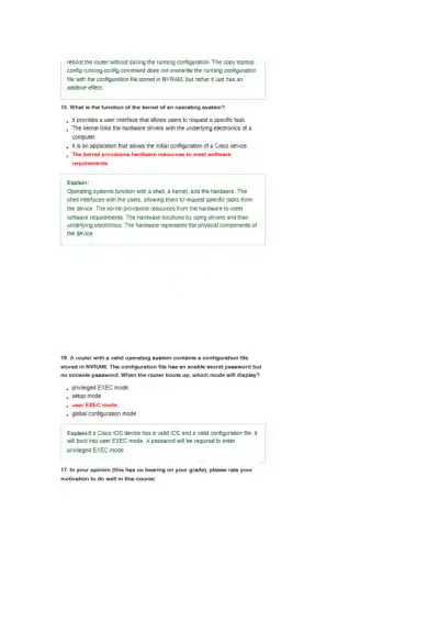 CCNA 1 Chapter 2 Exam - Page 6 preview image
