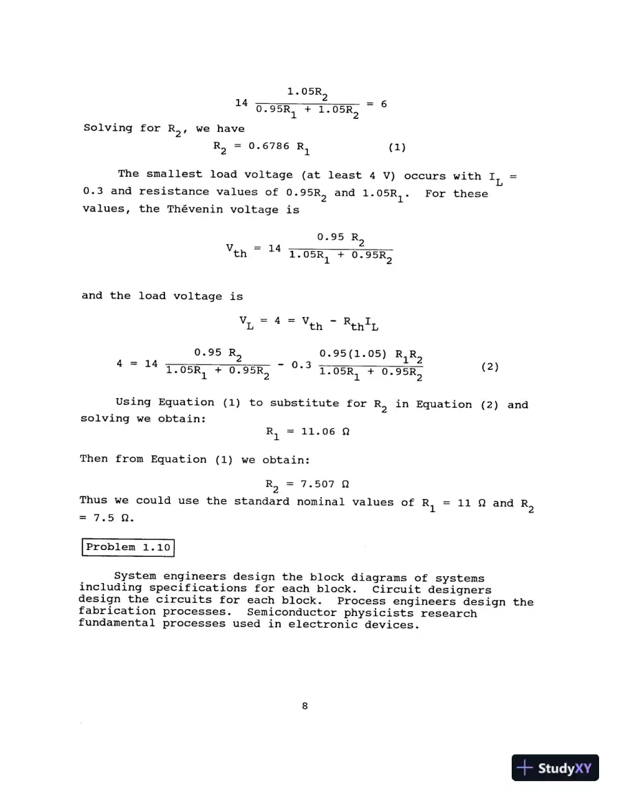 Solution Manual For Electronics, 2nd Edition, page 10