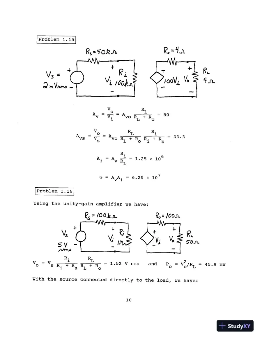 Solution Manual For Electronics, 2nd Edition, page 12