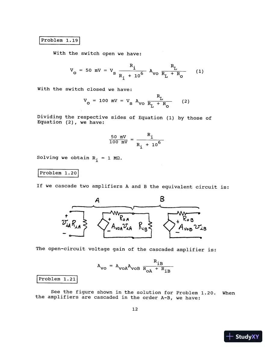Solution Manual For Electronics, 2nd Edition, page 14