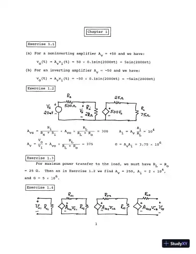 Solution Manual For Electronics, 2nd Edition - Page 3 preview image