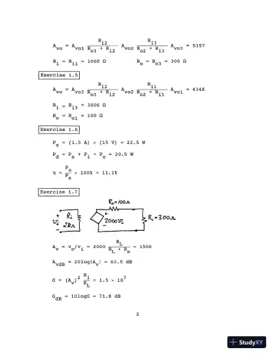 Solution Manual For Electronics, 2nd Edition - Page 4 preview image