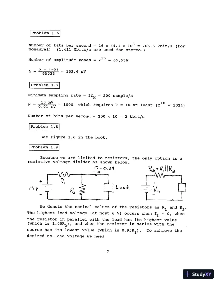 Solution Manual For Electronics, 2nd Edition, page 9