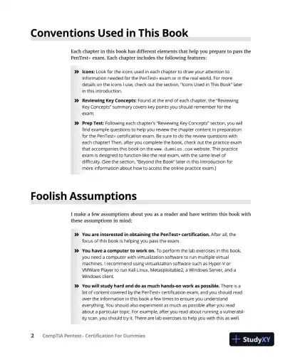 CompTIA Pentest+ Certification For Dummies (2022) - Page 23 preview image