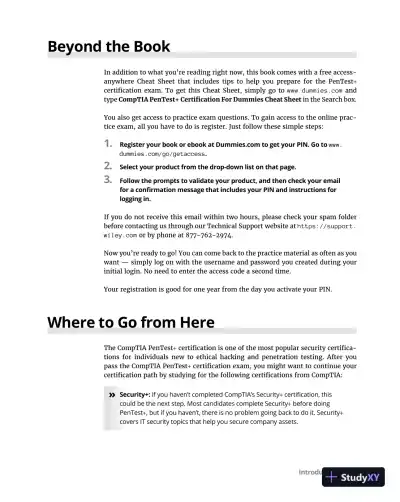 CompTIA Pentest+ Certification For Dummies (2022) - Page 26 preview image
