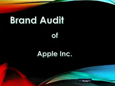 Brand Audit - Apple Inc. - Page 1 preview image