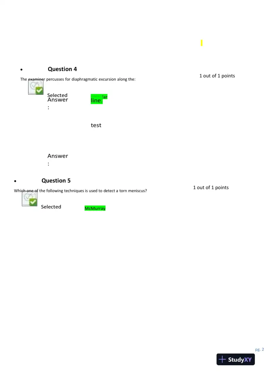 2023-2024 NURS6512 Nursing Diagnosis Final Exam With Answers (101 Solved Questions), page 3