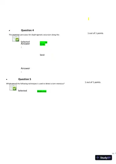2023-2024 NURS6512 Nursing Diagnosis Final Exam With Answers (101 Solved Questions) - Page 3 preview image
