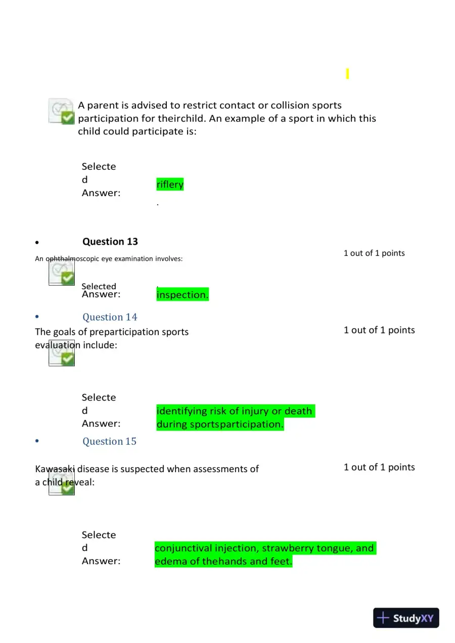 2023-2024 NURS6512 Nursing Diagnosis Final Exam With Answers (101 Solved Questions), page 6