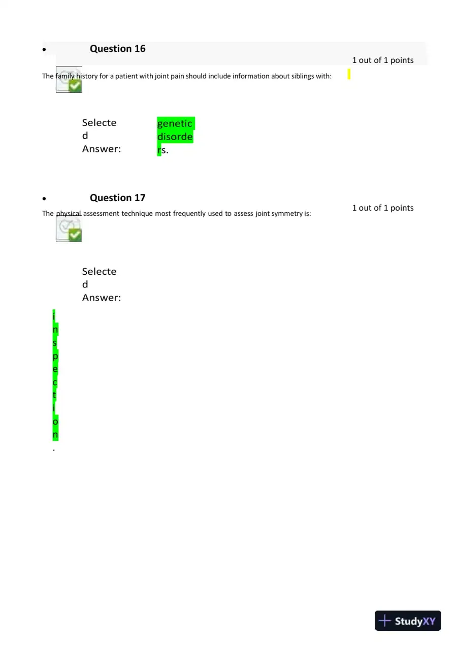 2023-2024 NURS6512 Nursing Diagnosis Final Exam With Answers (101 Solved Questions), page 7