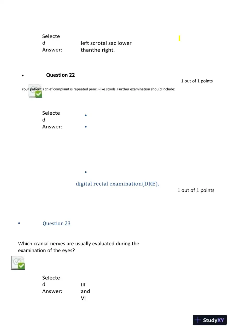 2023-2024 NURS6512 Nursing Diagnosis Final Exam With Answers (101 Solved Questions), page 9