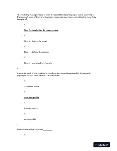 STR 581 Capstone Examination Part 3 Final Exam - Page 3 preview image
