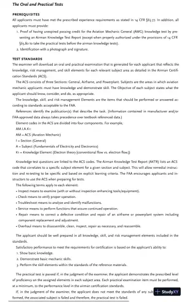 Aviation Mechanic Oral and Practical Exam Guide (2024) - Page 12 preview image