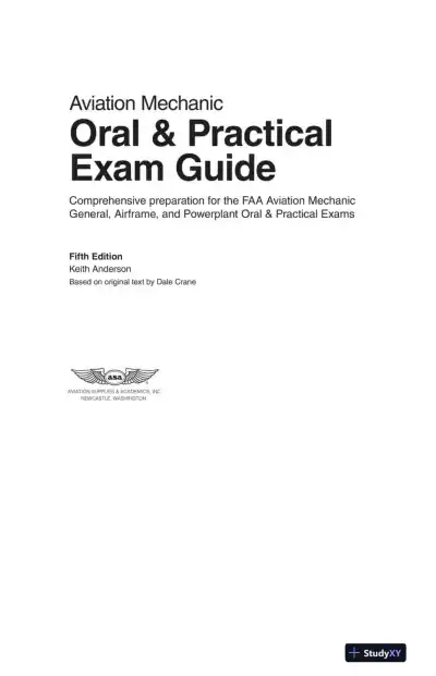 Aviation Mechanic Oral and Practical Exam Guide (2024) - Page 3 preview image