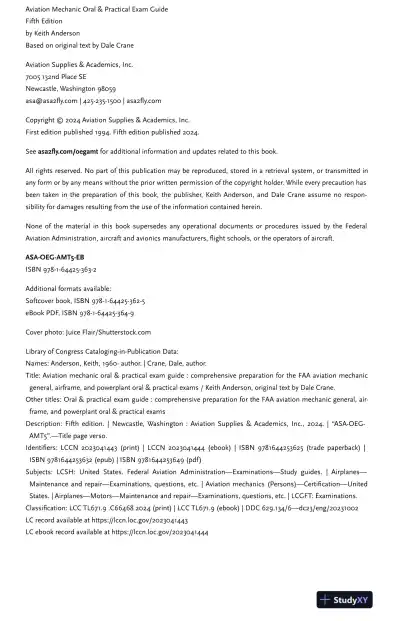 Aviation Mechanic Oral and Practical Exam Guide (2024) - Page 4 preview image