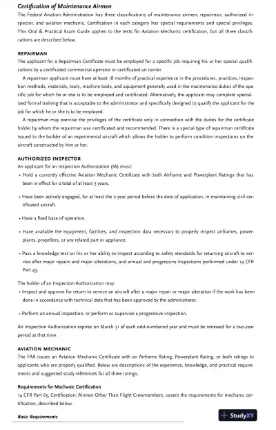 Aviation Mechanic Oral and Practical Exam Guide (2024) - Page 8 preview image