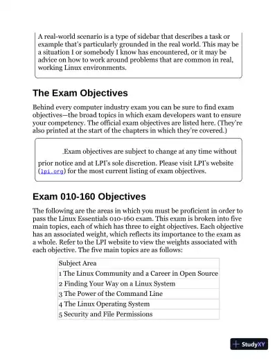 LPI Linux Essentials Study Guide: Exam 010 v1.6, 3rd Edition (2020) - Page 27 preview image