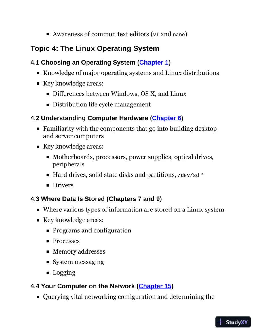 LPI Linux Essentials Study Guide: Exam 010 v1.6, 3rd Edition (2020), page 31