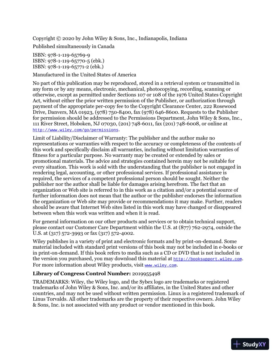 LPI Linux Essentials Study Guide: Exam 010 v1.6, 3rd Edition (2020), page 4
