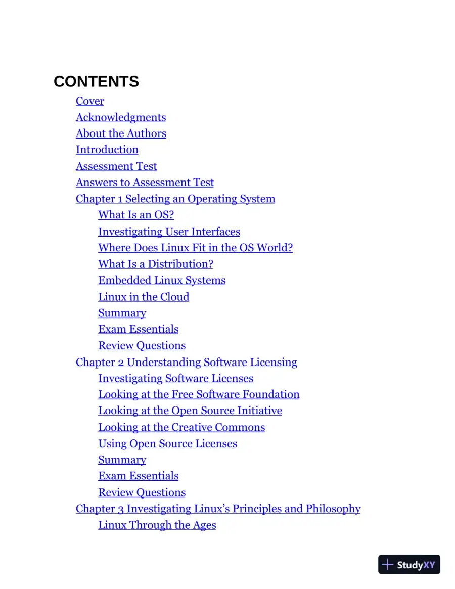 LPI Linux Essentials Study Guide: Exam 010 v1.6, 3rd Edition (2020), page 8