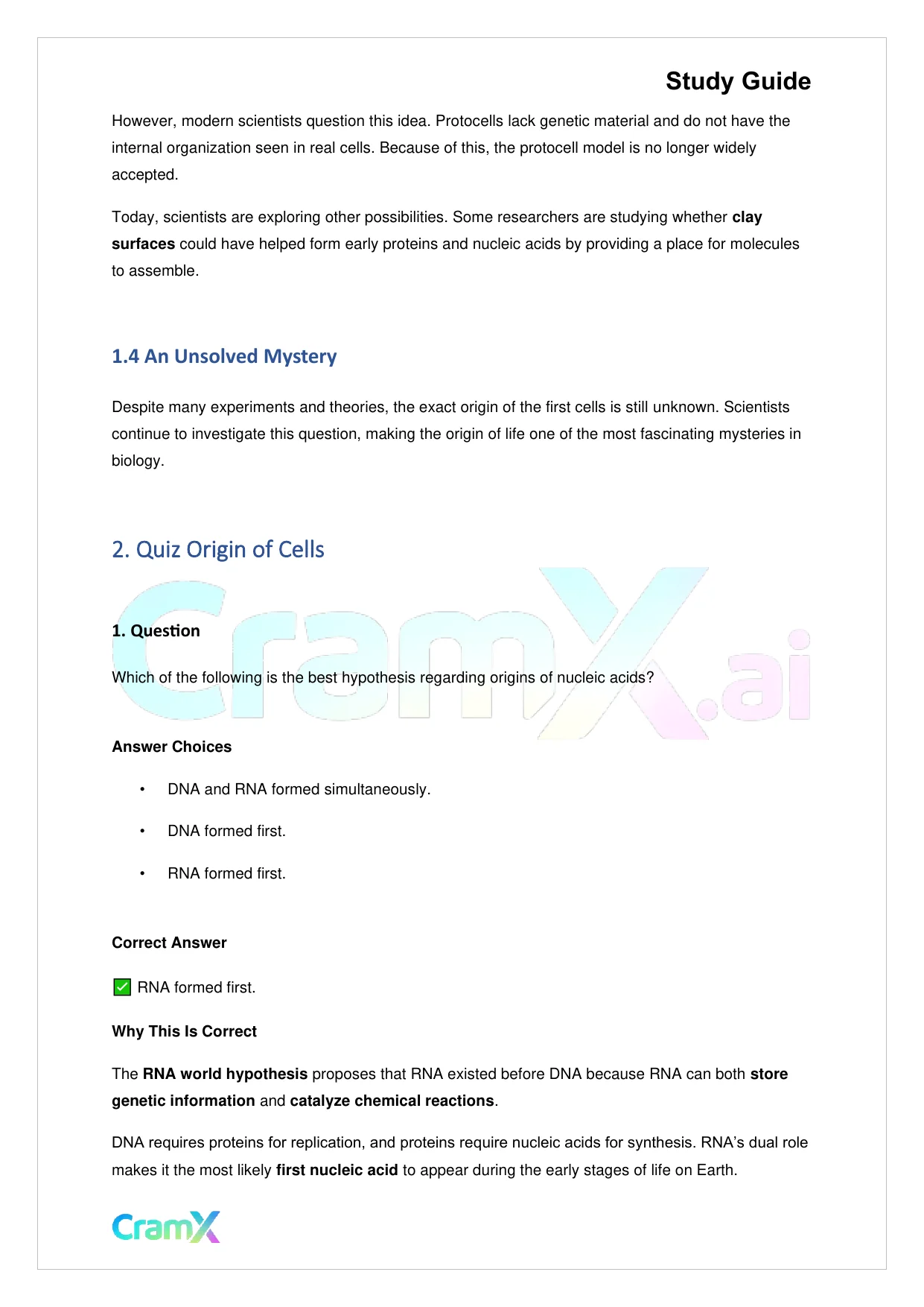 Biology - The Origin and Evolution of Life - Page 2 preview image