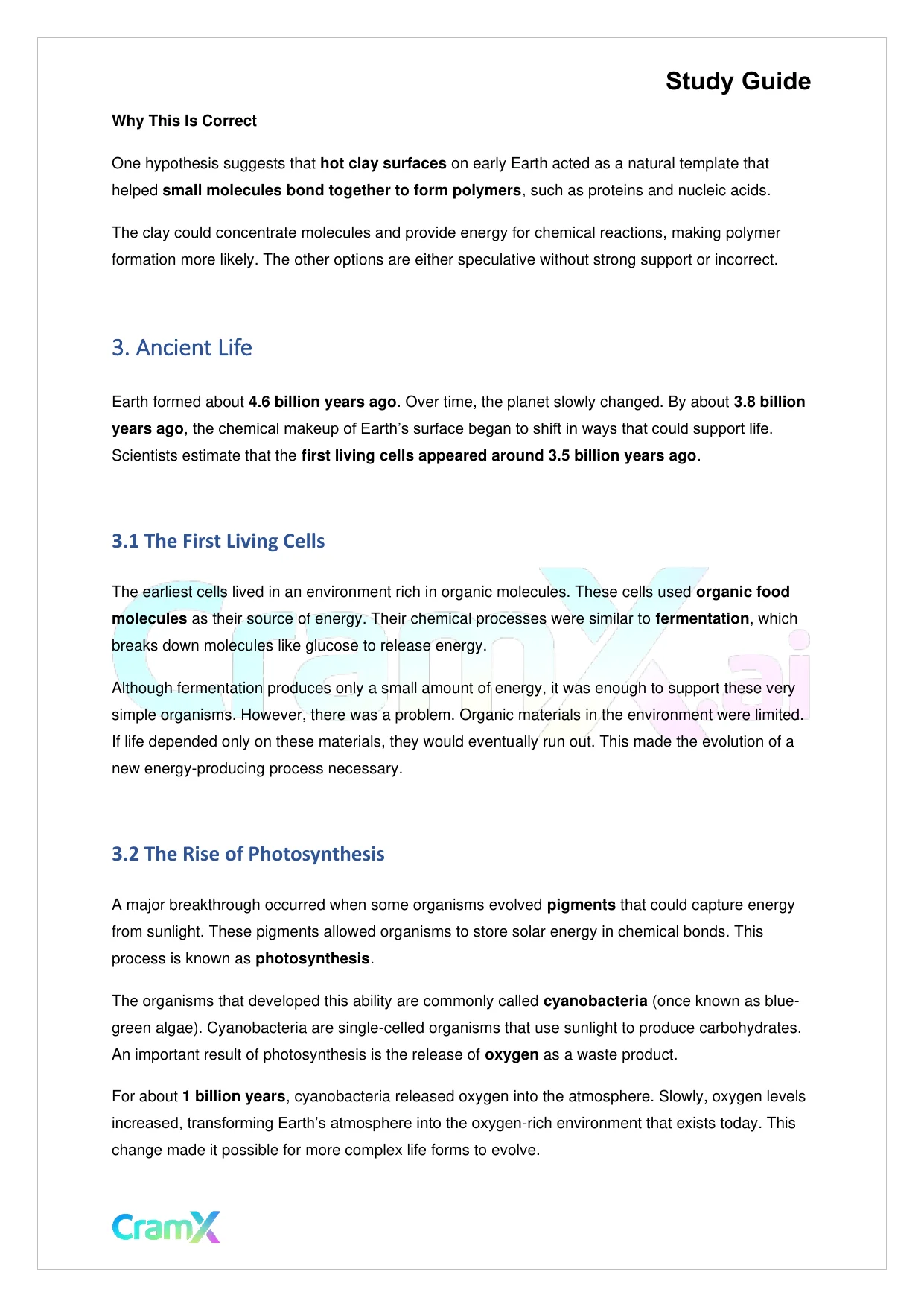 Biology - The Origin and Evolution of Life - Page 4 preview image