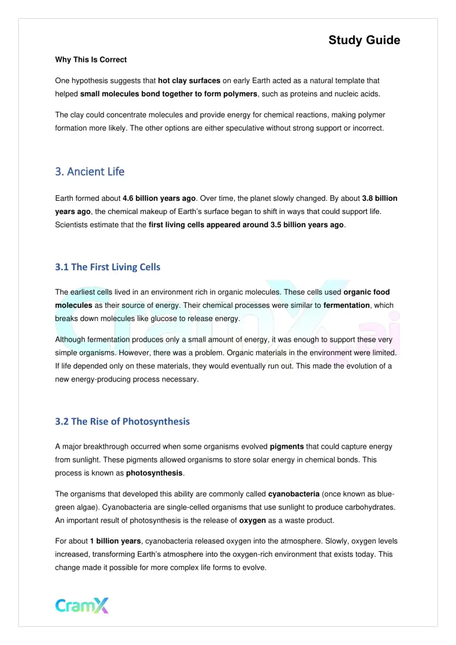 Biology - The Origin and Evolution of Life, page 4