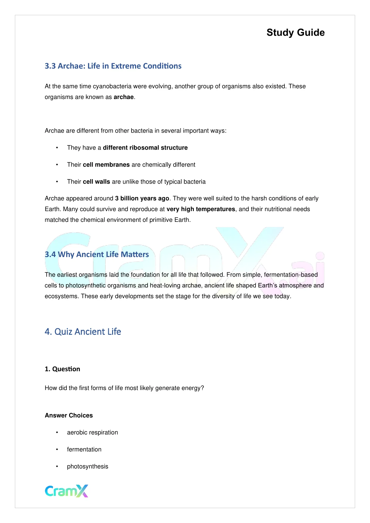 Biology - The Origin and Evolution of Life - Page 5 preview image
