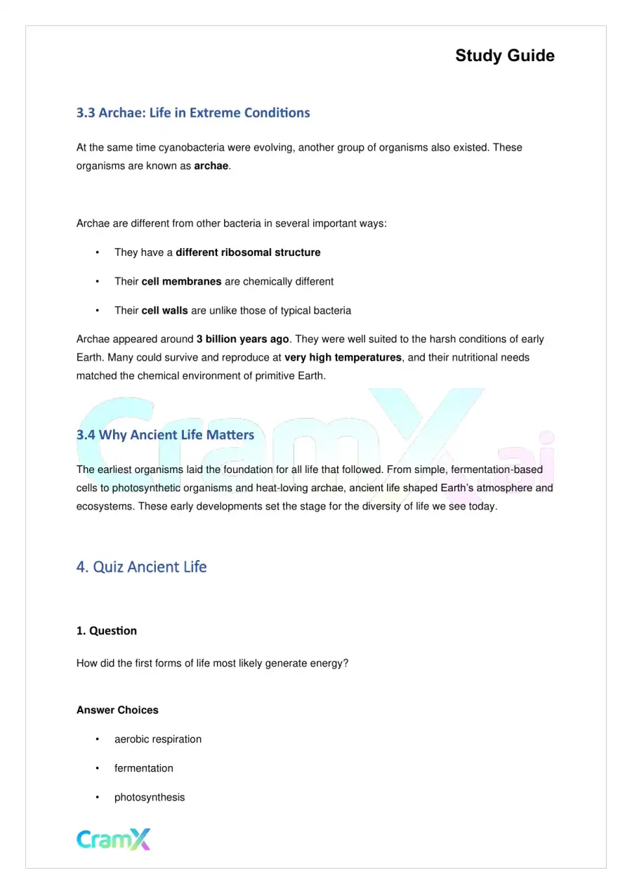 Biology - The Origin and Evolution of Life, page 5